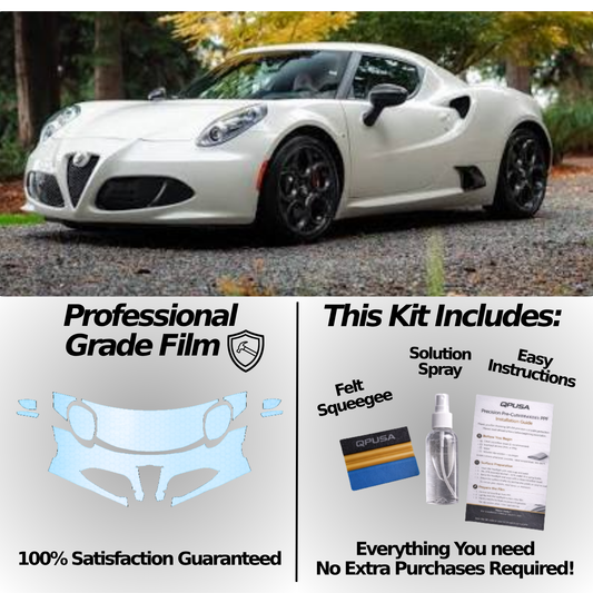 Full Front Paint Protection Film for Alfa Romeo 4C (2015–2018)