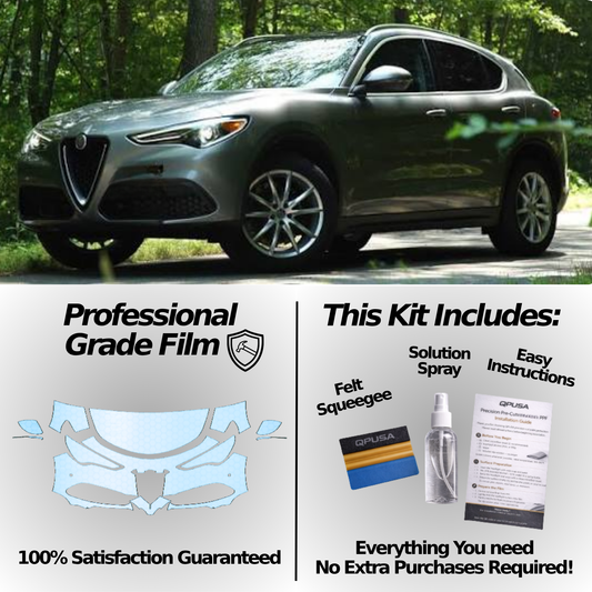 Full Front Paint Protection Film for Alfa Romeo Stelvio (2018–2020)