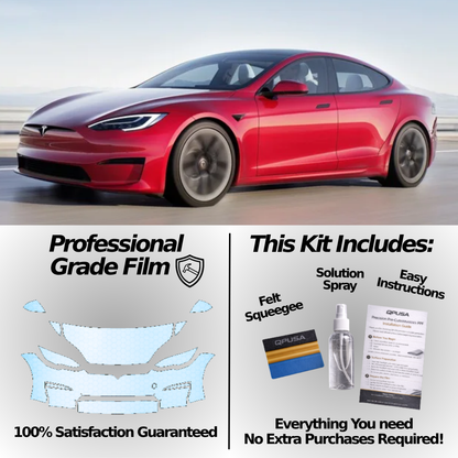 Full Front Paint Protection Film for Tesla Model S (2023–2025)
