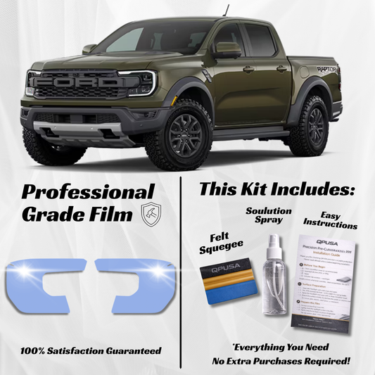 Ford Ranger Raptor (2024-2026) Headlight PPF Protection Kit - Pre-Cut