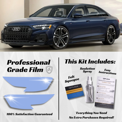 Audi A8 (2022-2026) Headlight PPF Protection Kit - Pre-Cut