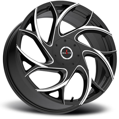 Inferno Gloss Black Milled Tips