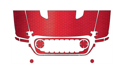 Jeep Wrangler Rubicon (2024–2025) Front Paint Protection Film Kit | Pre-Cut PPF