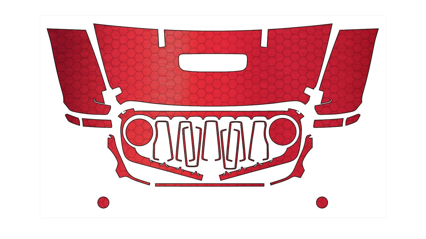 Jeep Wrangler Rubicon 392 (2024–2025) Front Paint Protection Film Kit | Pre-Cut PPF