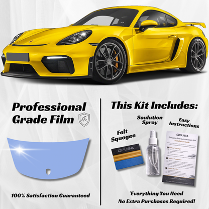 Porsche 718 Cayman (2016-2024) Partial Hood PPF Protection Kit - Pre-Cut