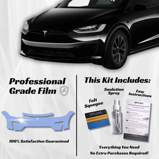 Front Bumper Paint Protection Film for Tesla Model X (2021-2026)