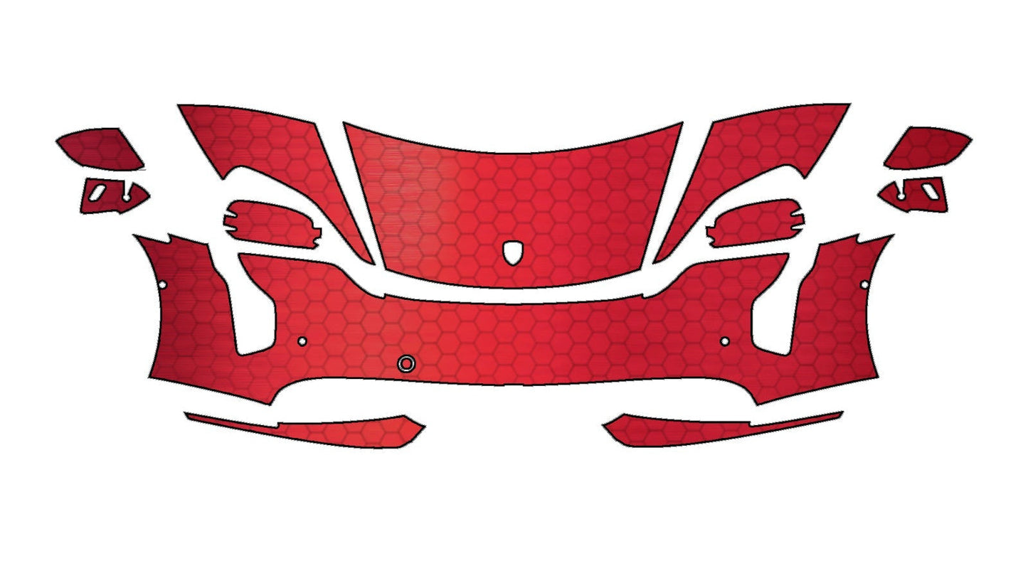 Porsche Taycan Sport Design (2020–2024) Front Paint Protection Film Kit | Pre-Cut PPF