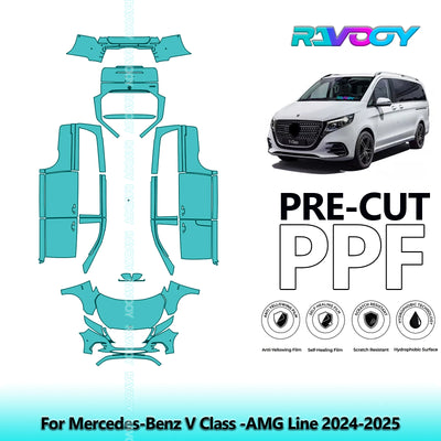 PPF Pre-Cut Kit — 2024-2025 Mercedes-Benz V-Class AMG Line — Full Vehicle