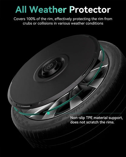 Haloblk Hub Caps — Tesla Model Y Juniper (19"/20")