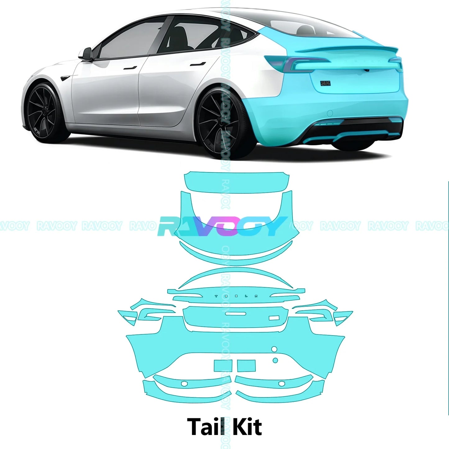 PPF Pre-Cut Kit — 2024-2025 Tesla Model 3 Performance