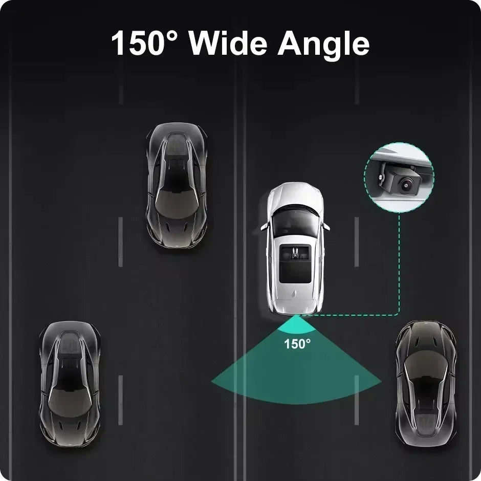 BSD AI Parking Camera — Rear View AHD 1080P with Pedestrian & Vehicle Detection
