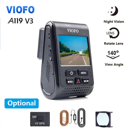 VIOFO A119 V3 2K Dash Cam — Super Night Vision