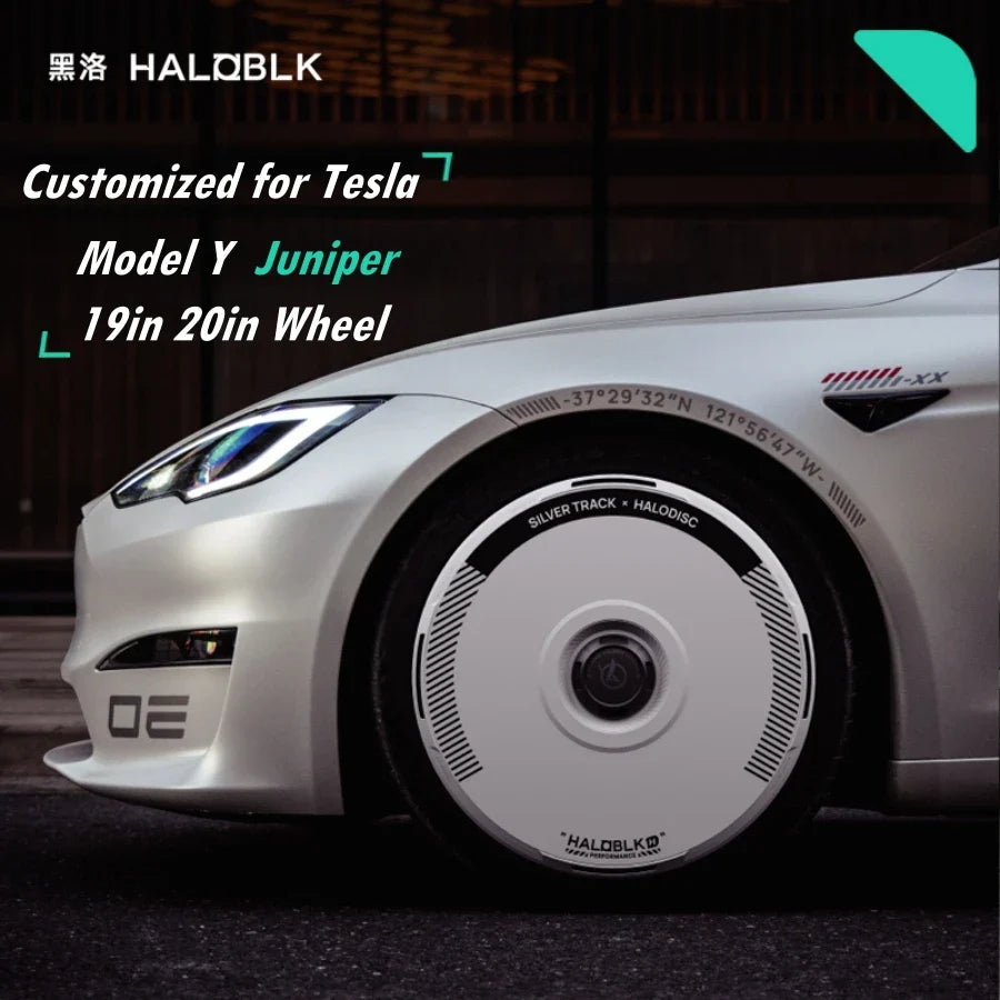 Haloblk Hub Caps — Tesla Model Y Juniper (19"/20")