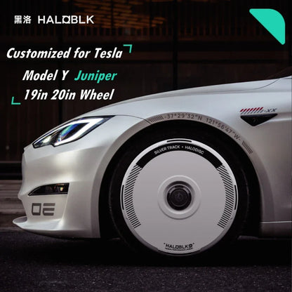 Haloblk Hub Caps — Tesla Model Y Juniper (19"/20")