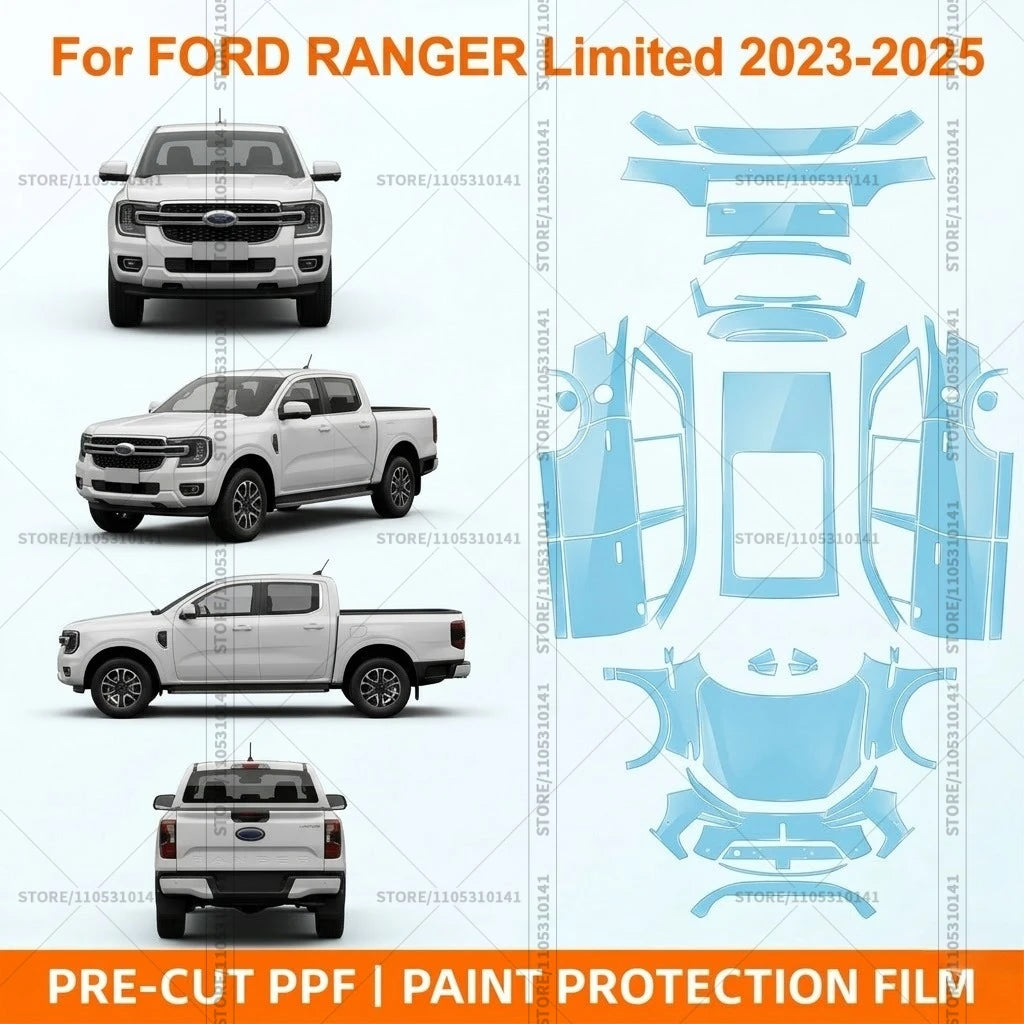 PPF Pre-Cut Kit — 2023-2025 Ford Ranger Limited — Full vehicle