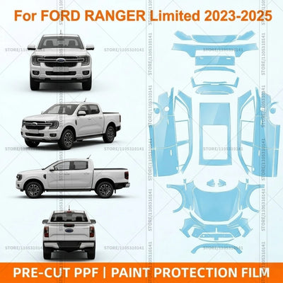 PPF Pre-Cut Kit — 2023-2025 Ford Ranger Limited — Full vehicle