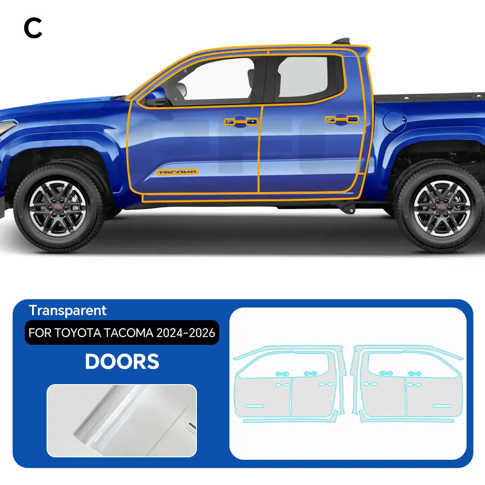 PPF Pre-Cut Kit — 2024-2026 Toyota Tacoma — Full Vehicle