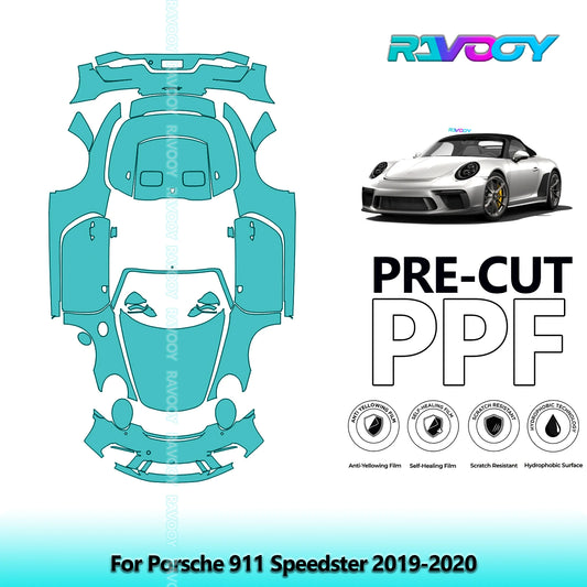 PPF Pre-Cut Kit — 2019-2020 Porsche 911 Speedster — Full Vehicle