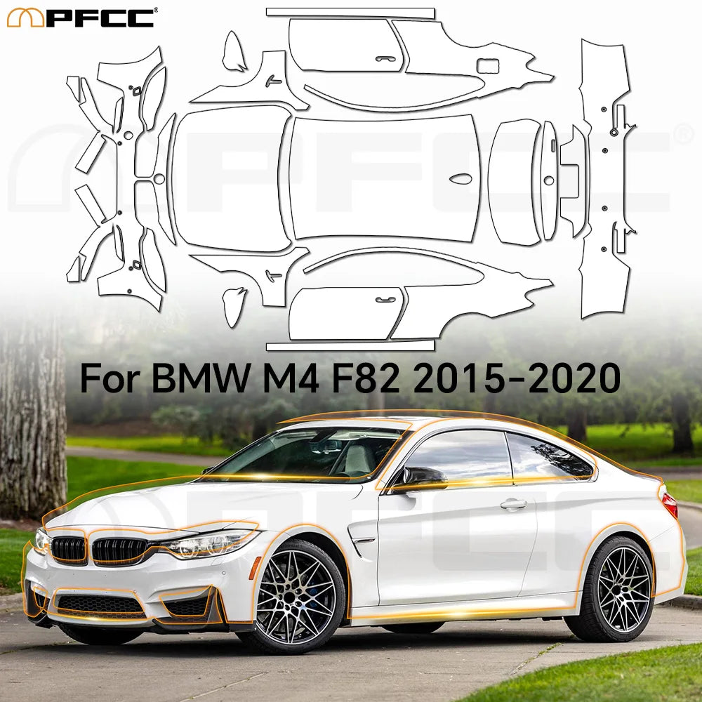 PPF Pre-Cut Kit — 2015-2020 BMW M4 F82 — Full Vehicle