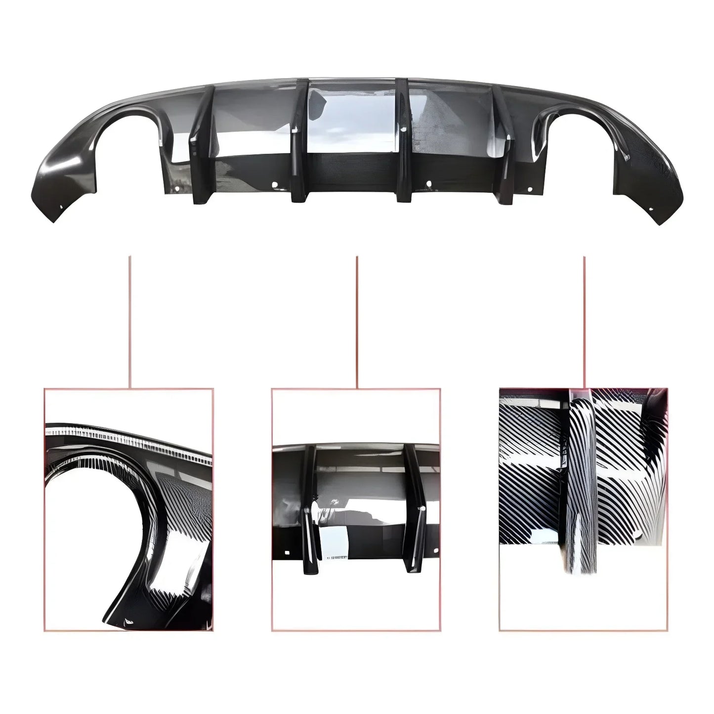 Rear Spoiler Diffuser Body Kit Posterior Lip for Dodge Charger SRT (2015–2021) | Envelope Style