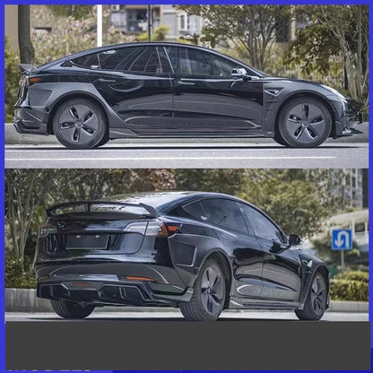 Full Carbon Fiber Body Kit for Tesla Model 3 (2019–2022) | Front Splitter, Eyebrow, Side Skirts & More