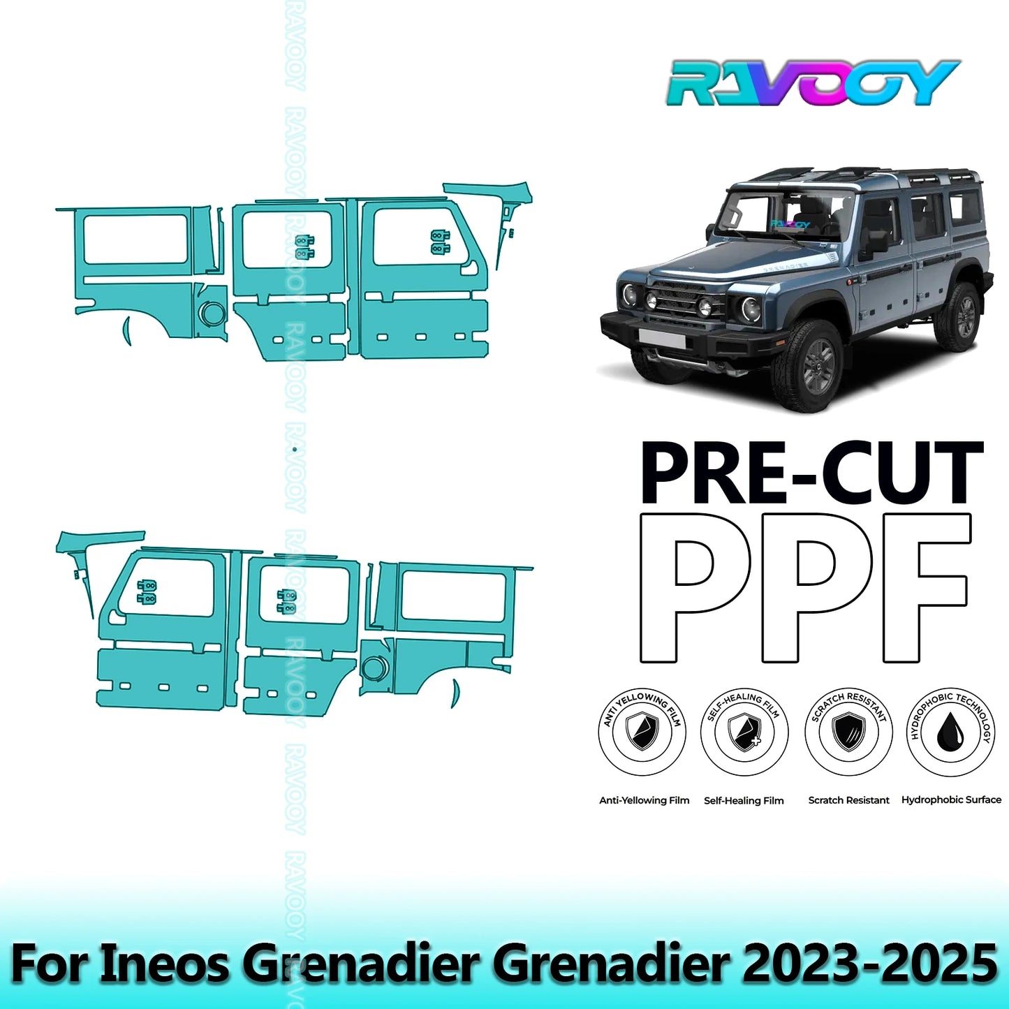PPF Pre-Cut Kit — 2023-2025 Ineos Grenadier — Partial