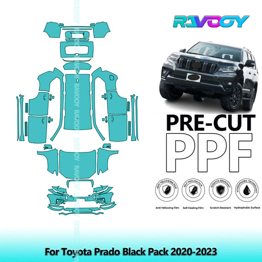 PPF Pre-Cut Kit — 2020-2023 Toyota Prado Black Edition — Full Vehicle