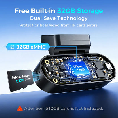 DDPAI N5 Dual 4K HDR Dash Cam