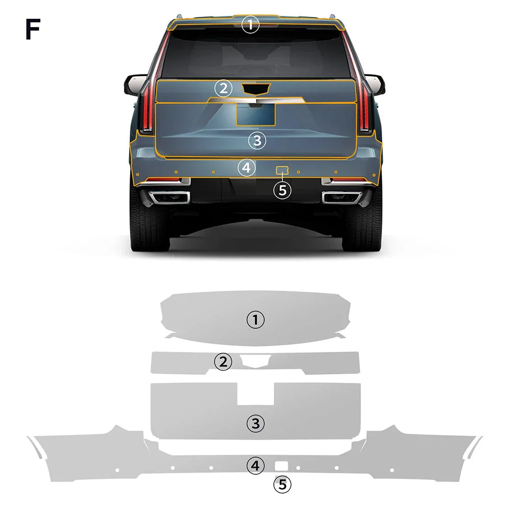 Precut PPF for Cadillac Escalade (2025+) | TPU Paint Protection Film Clear Bra