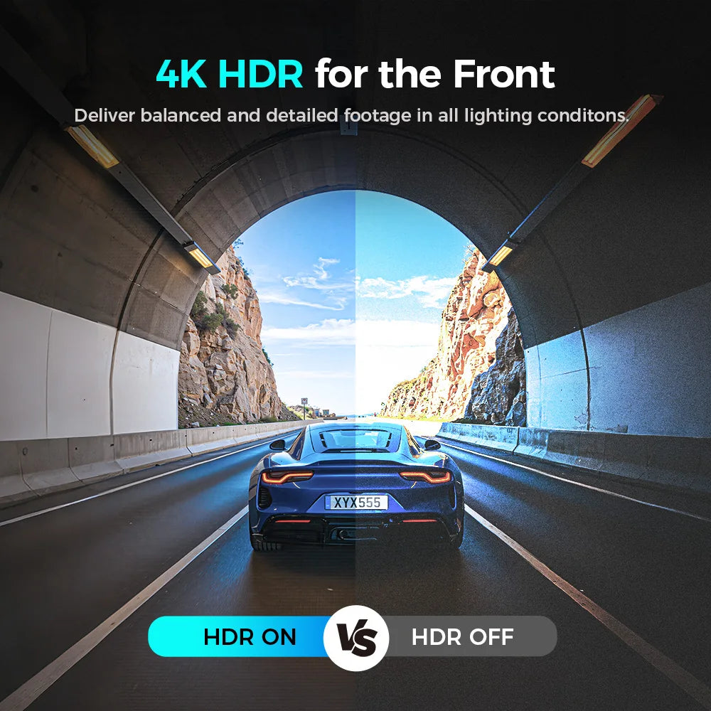 DDPAI N5 Dual 4K HDR Dash Cam