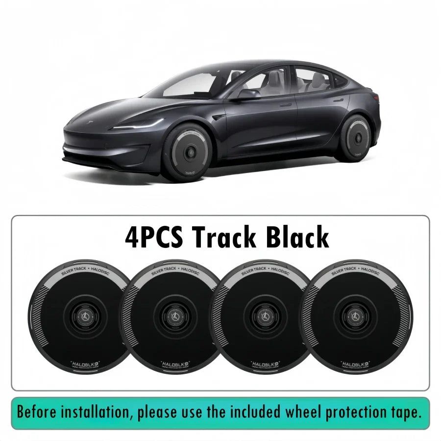 Haloblk Hub Caps — Tesla Model Y Juniper (19"/20")