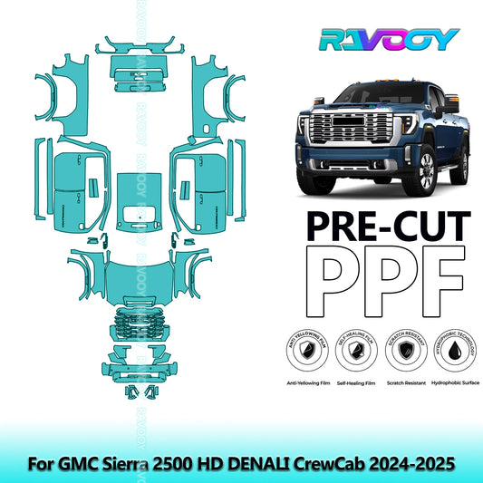 PPF Pre-Cut Kit — 2024-2025 GMC Sierra 2500 HD Denali CrewCab — Full Vehicle