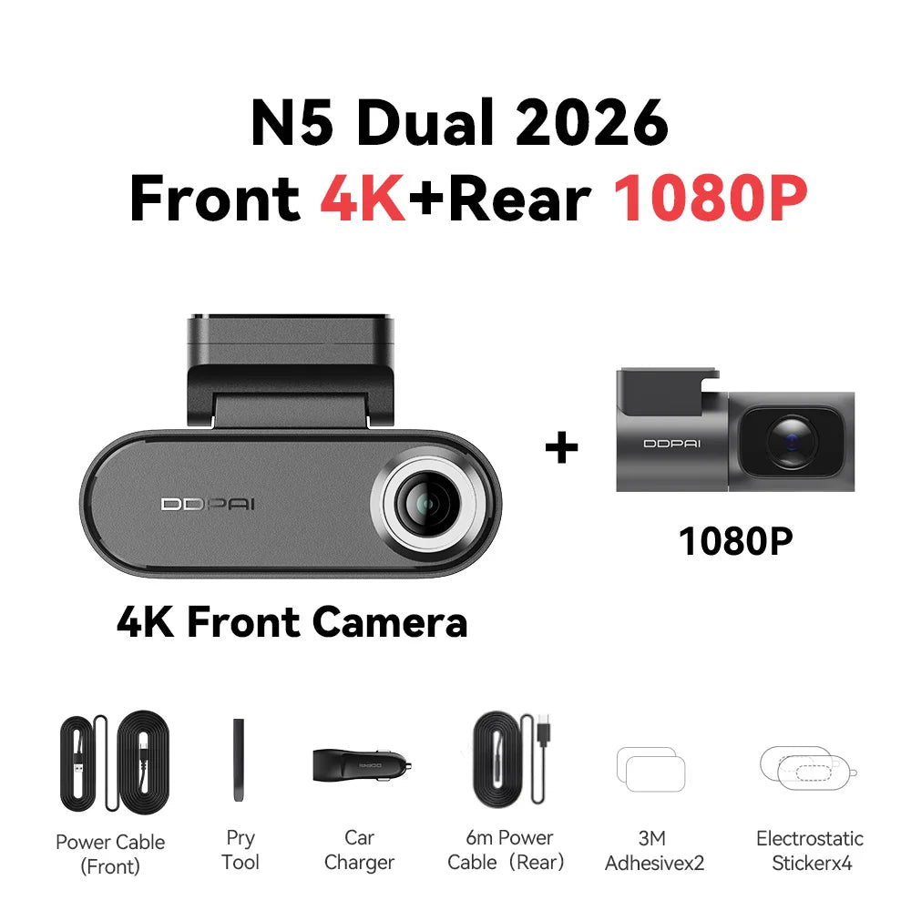 DDPAI N5 Dual 4K HDR Dash Cam