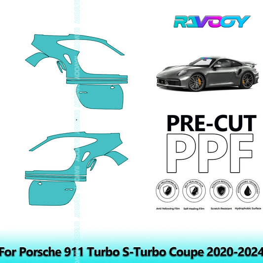 PPF Pre-Cut Kit — 2020-2024 Porsche 911 Turbo S — Partial