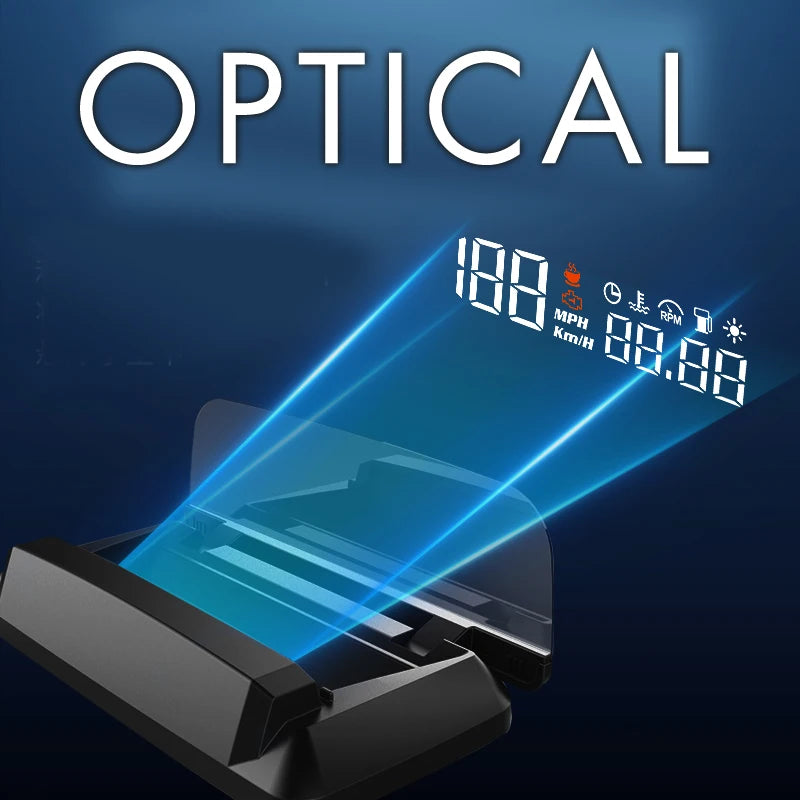 GPS Head-Up Display — Windshield Speedometer Projector