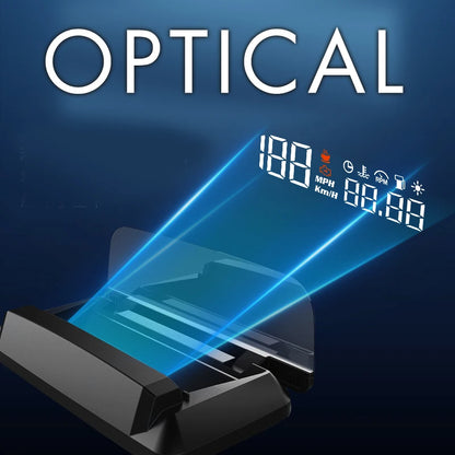 GPS Head-Up Display — Windshield Speedometer Projector