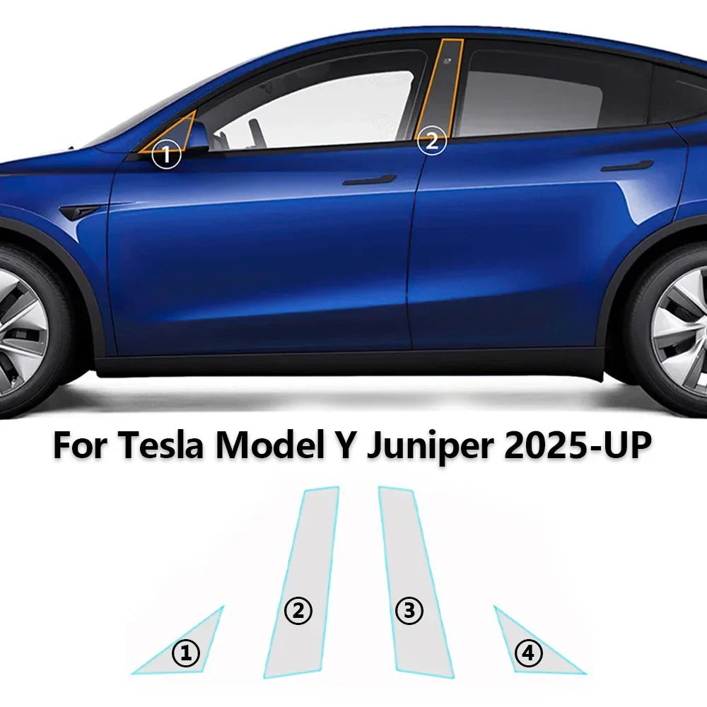 Precut PPF for Tesla Model Y Juniper (2025–2026) | TPU Headlight, Tail Light & Pillar Protection