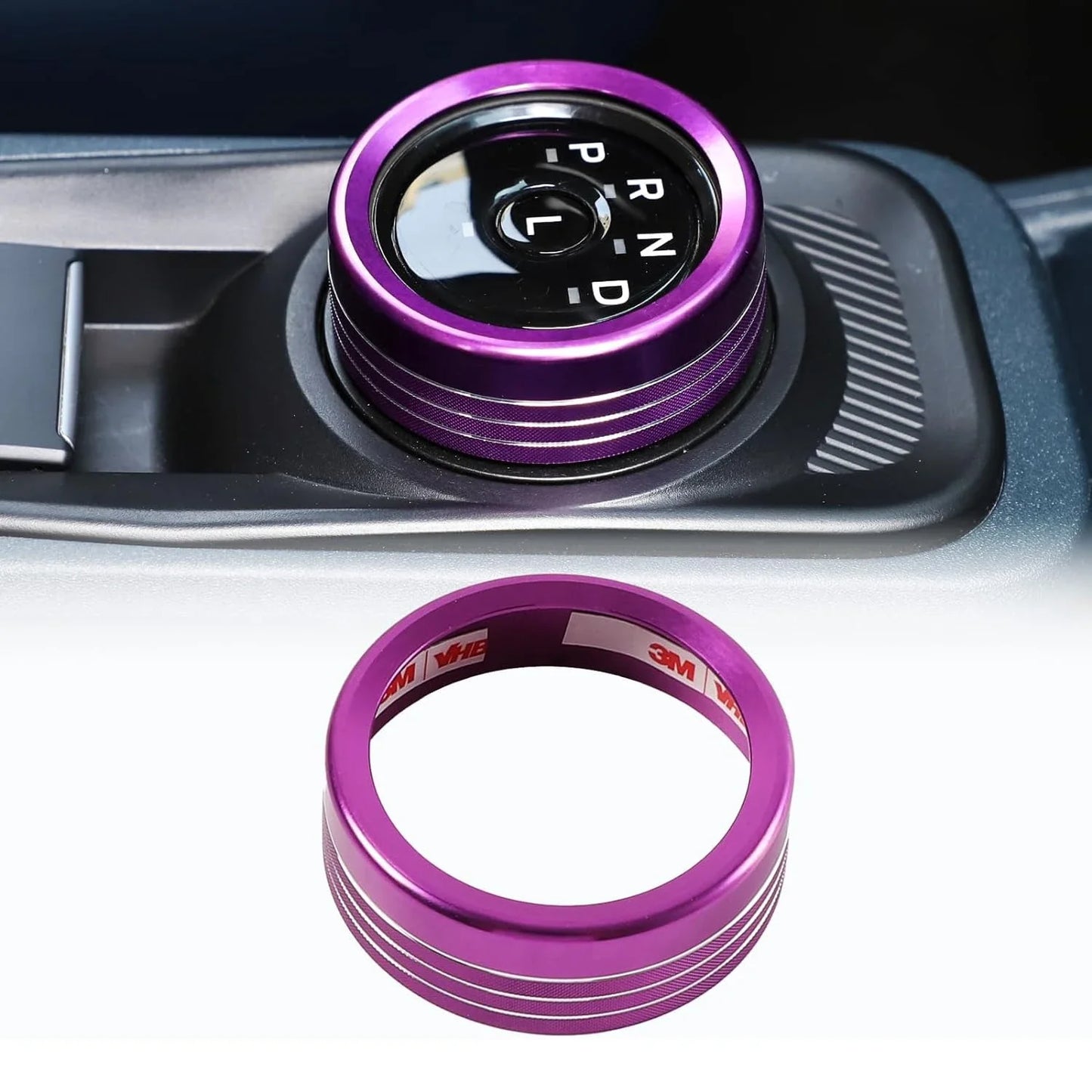 Aluminum Alloy Gear Shift Switch Button Ring Trim Cover | Mecha Style Knob (metyoucar ISO9001)