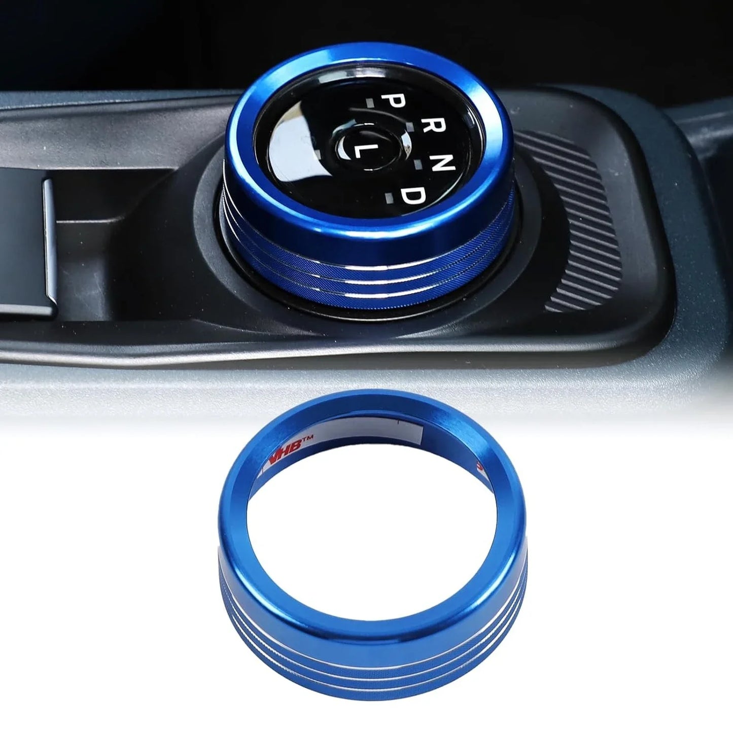 Aluminum Alloy Gear Shift Switch Button Ring Trim Cover | Mecha Style Knob (metyoucar ISO9001)