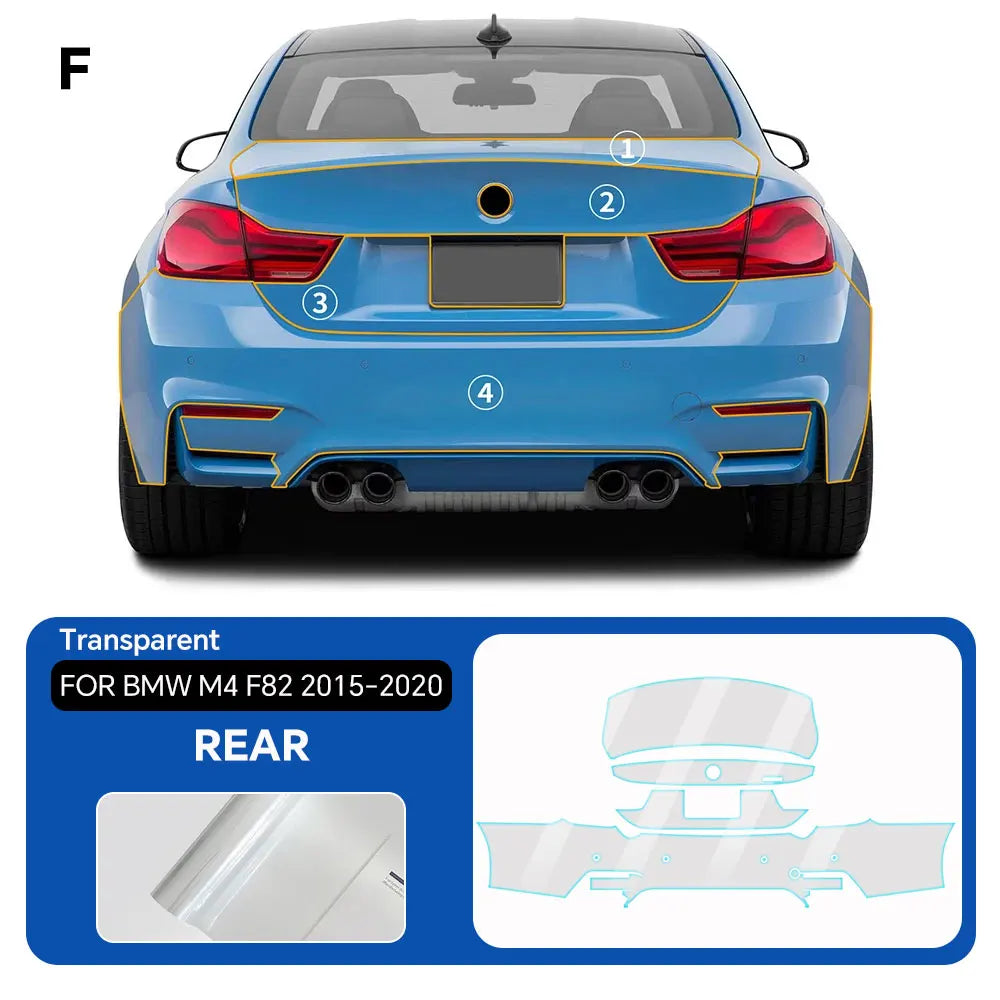 PPF Pre-Cut Kit — 2015-2020 BMW M4 F82 — Full Vehicle