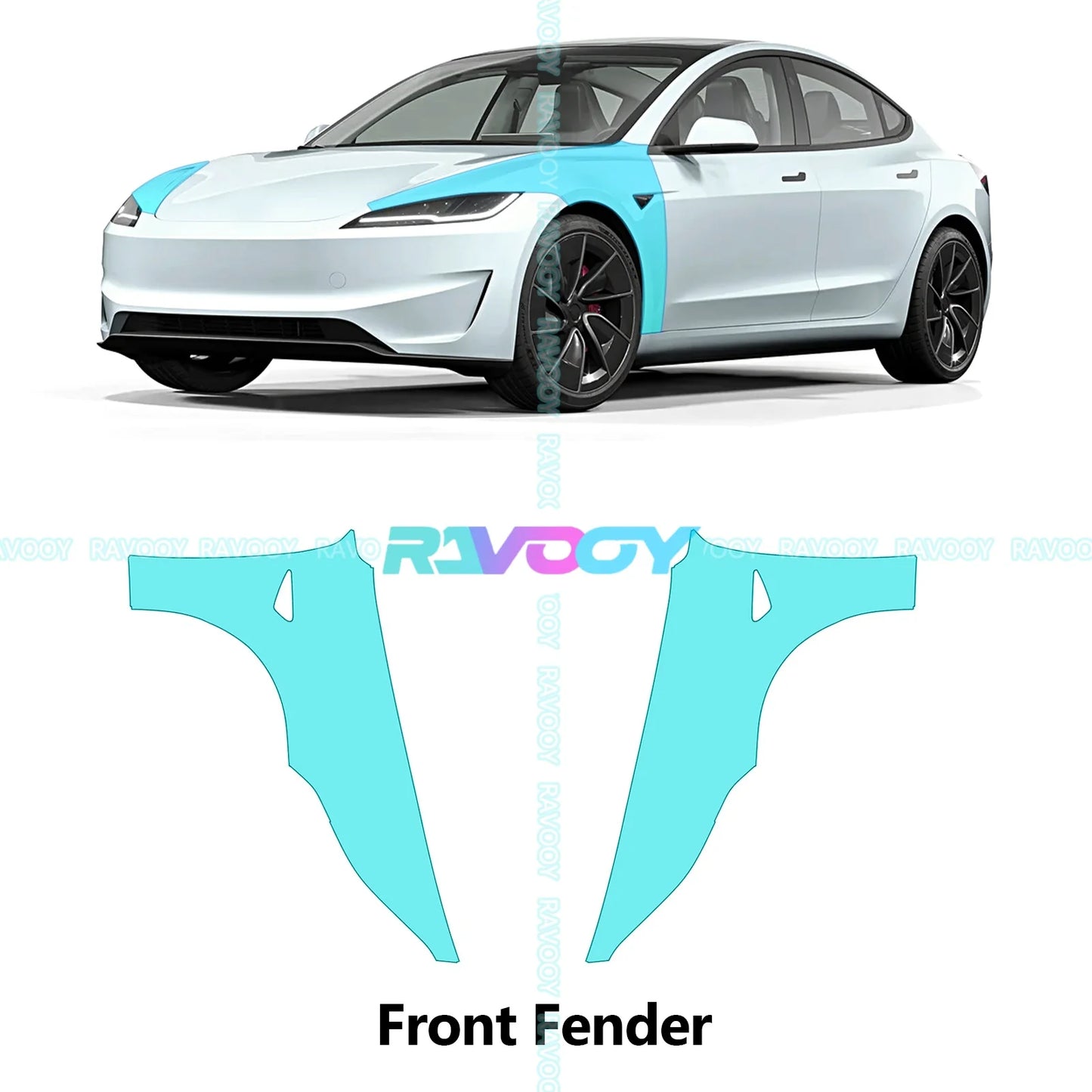 PPF Pre-Cut Kit — 2024-2025 Tesla Model 3 Performance