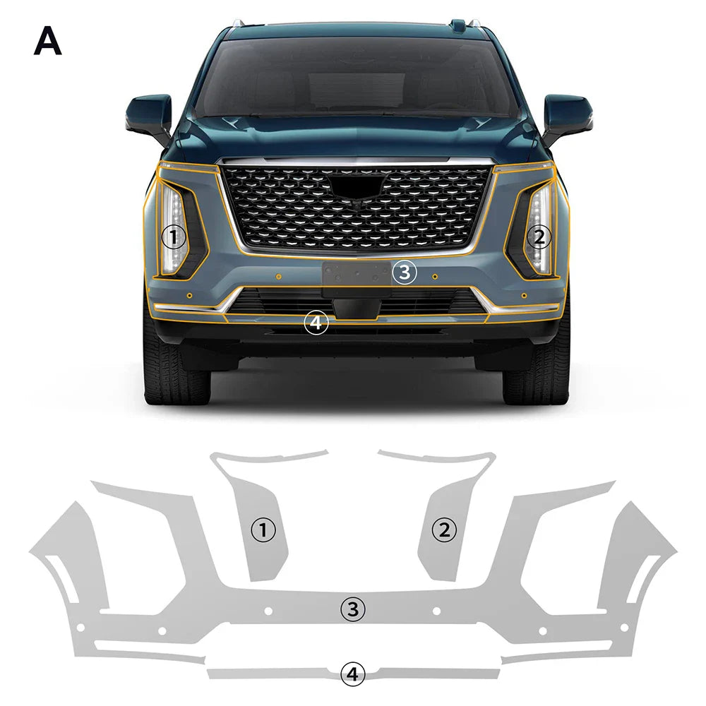 Precut PPF for Cadillac Escalade (2025+) | TPU Paint Protection Film Clear Bra