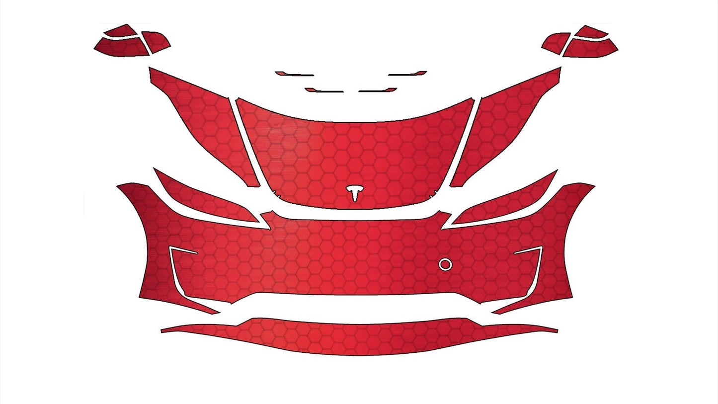 Tesla Model 3 Performance (2024–2025) Front Paint Protection Film Kit | Pre-Cut PPF