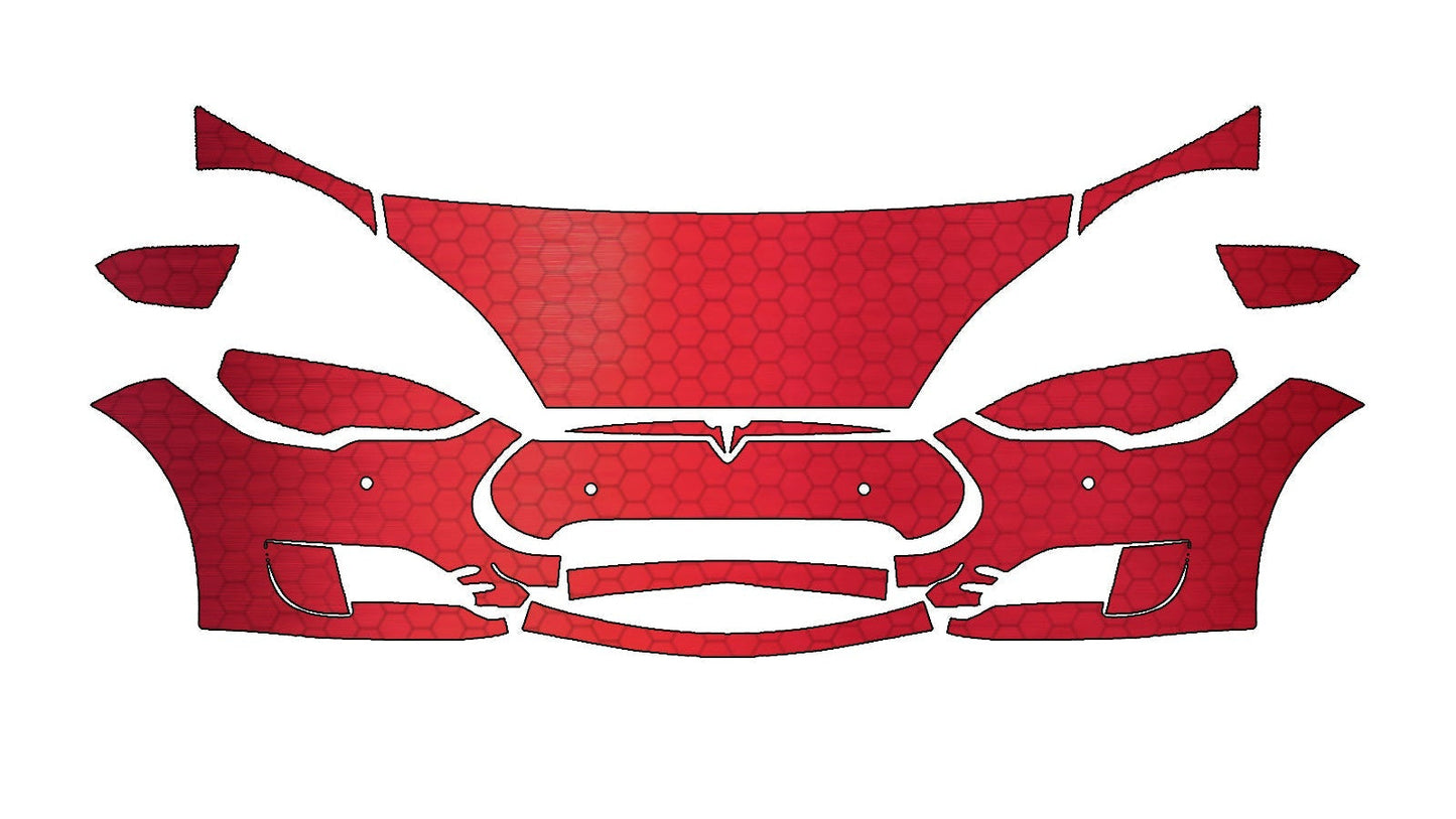 Tesla Model S (2012–2016) Front Paint Protection Film Kit | Pre-Cut PPF