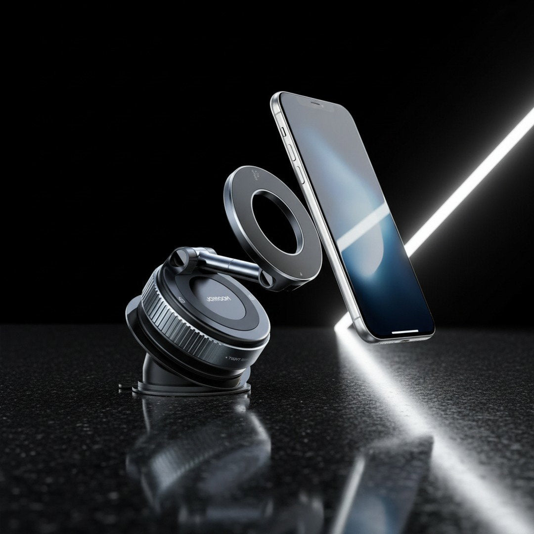 Joyroom Magnetic Car Phone Mount | 360° Vacuum Suction | Universal iPhone & Android